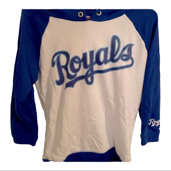 PINK Victoria's Secret Tops - PINK Victorias Secret Kansas City Royals 3/4 Length Hoodie